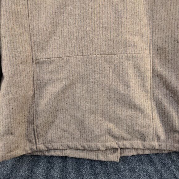 Woolrich Women's Wool Blend Knit Jacket Tan Oatmeal XL Zipped Pockets - Picture 7 of 14